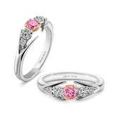 Australian Pink Diamond Engagement Ring - Dracakis Jewellers